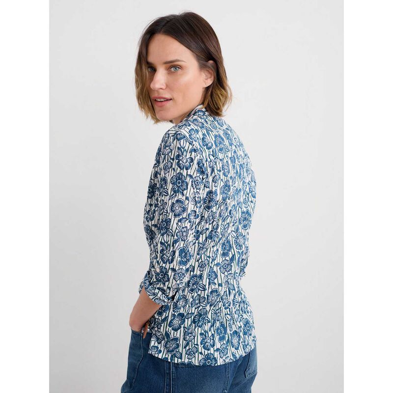 Seasalt Cornwall Larissa Shirt Floral Imprint Chalk image number 1